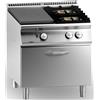 Ristosubito Cucina tuttapiastra gas+2 fuochi MDLR Forno a gas Modello CL7080TPPCFGB