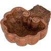 Biscottini acquasantiera in Marmo 30,5x26x13,5cm | acquasantiera a Forma di Conchiglia, per Case e chiese