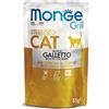 Monge Grill Sterilised Cat Bocconcini di Galletto al forno 85g Bustina Gatti