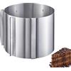 Westmark Tortiera ad Anello, Molto Alta: 15 cm, Ø 16 - 30 cm, Con Scala Graduata, Acciaio Inox, Surprise, Argento, 313022E1