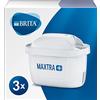 BRITA Filtri MAXTRA+ per Caraffa Filtrante per acqua - incl. 3 Filtri MAXTRA+ per la riduzione di cloro, calcare e impurità