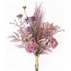 YELIKIT Fiori artificiali Piante artificiali Fiori viola Fiori finti Decorazione Fiori di seta Bouquet di fiori artificiali Composizioni di fiori artificiali Decorazione della tavola Decorazione della