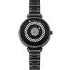 EUTOUR Ologio Donna di Diamanti Magnetico Lusso Fashion Nessun Vetro Cuscinetto a Sfera Quarzo Orologi da Polso da Donna con Cinturino in Acciaio Inossidabile Nero