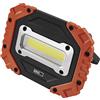 EMOS Lampada da lavoro a LED, impermeabile, portatile, luminosità 700 lm, portata luminosa 35 m, 3 modalità di luce, funzionamento a batteria fino a 14 ore, manico girevole