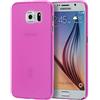 doupi UltraSlim Custodia per Samsung Galaxy S6, Satinato fine Piuma Facile Mat Semi Trasparente Cover, Pink