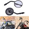 DREAMIZER Specchietto Moto Retrovisore M8 8mm Il giro Specchietti laterali per Sportster 1200 Street Glide (Nero)