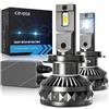 KOYOSO H7 LED 30000LM, 160W Canbus Lampadine Faro per Auto Compatibile 12V 24V Alta Potenza 6500K Bianco