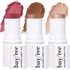 KIMUSE Multi-Stick Fard in Stick per guancia, occhi e labbra, illuminante & Contouring Viso in Crema : Texture Cremosa e Risultato a Lunga Tenuta