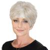 HAIRCUBE Pixie Cut Parrucca Capelli Umani Parrucche per le Donne Capelli Abbastanza corti Con Bangs Parrucca Naturale Dei Capelli Umani (bianco/scheggia)