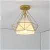 Mengjay Moderno E27 Plafoniera Industriale Metal Rustico Lampada da Soffitto Luce da Soffitto Lampadario a Sospensione Lampada per Cucina, Camera da letto, sala da pranzo soffitto