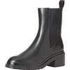 Amazon Essentials Stivaletto Chelsea con Suola Spessa Donna, Nero, 36.5 EU Larga