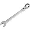 DAKCOS Chiave a cricchetto combinata 16mm - Chiave a cricchetto combinata metrica con snodo in CR-V con superficie cromata opaca