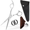 Fagaci Forbici Parrucchiere Professionali con Lame Affilate, Forbici per Capelli Professionali Barbiere inossidabile 440C, Forbice Parrucchieri Movimento Fluido e Taglio Raffinato, Kit Forbici Barba