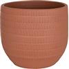 ARTEVASI Aura vaso, decorazione per la casa, vaso di fiori, con texture unica, diametro 16cm, terracotta