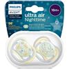 Philips AVENT ULTRA AIR NIGHTTIME CIUCCIO ORTODONTICO 18 MESI+ 2 PEZZI