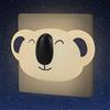 Annmore Luce Notturna Neonato da Presa con Sensore Crepuscolare, Lampada Notte Koala Blu per Decorazioni Camera da Letto Ragazzo, LED Lucina Allattamento da Parete, Idea Regalo Bambini Maschio 1 Anni