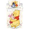 Jerry Fabrics Biancheria da letto Disney Winnie The Pooh, 100 x 135 cm, 100% cotone, multicolore