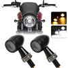 DREAMIZER Indicatori di Direzione Frecce Moto LED Indicatori Omologate 12V 2PCS Mini Indicatori Moto Universal per Scooter Quad Cruiser Off Road.