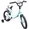 DGKLNDSY Bicicletta per bambini da 16 pollici, per bambini, con ruote di supporto, 5-8 anni, colore verde