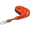 OMTK ID Laccetti porta badge Arancione con moschettone in metallo e sgancio di sicurezza 100 pz