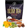 VITSTORM Slim Tea Dimagrante Forte Notte BIO | Tisana Drenante Gambe | Sgonfia Pancia e Addome Donna & Uomo | Senza Caffeina | Relax Sonno Naturale | Rooibos, Valeriana, Tarassaco, Finocchio | 100g | VITSTORM