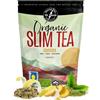 VITSTORM Slim Tea Energizzante BIO | Tisana Drenante e Dimagrante Naturale | Energia e Focus per Donna e Uomo | Guayusa, Tè Verde, Matcha, Zenzero, Tarassaco, Cardamomo | Infuso 100g | VITSTORM