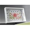 GICOS SRL VASSOIO 35*25*5 CM LEGNO MOG MANICI TRAFORATO CON VETRO SHABBY CHIC PROVENZALE