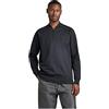 G-STAR Uomo Lightweight Sweater Bomber Half Zip, Nero (caviar D22396-D136-D301), XS