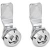 Ganter Normelemente Ganter Norm elementi | verriegelungen tramite chiave - GN 115 | Comando con triangolare | 2 pezzi, argento, GN 115-DK-20