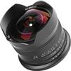 Sxhlseller Obiettivo Fisheye F2.8 II da 7,5 Mm Obiettivo APSC 190° Adatto per Fotocamera con Attacco M4/3, per GM1, GM5, GM7, GX1, GX7, GX8, GX85, GX9G, G1, E-PM1, E-PM2, E-P1, E-P2, E-P3, E-P5, E-M1, e