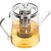 NOAH Novah - Teiera in vetro antigoccia, con inserto per colino, 1,7 l, teiera con colino, caraffa in vetro con coperchio, caraffa per acqua per bevande fatte in casa, tè freddo e succo
