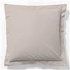Vision - Federa per cuscino - 65 x 65 cm - Colore: Beige - 100% cotone - Finitura con Volant Piatto