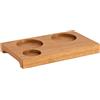 APS 835 tagliere con 3 cavità, 2 x Ø 4,5 cm e 1 x Ø 3 cm, 2 maniglie, legno di quercia oliato