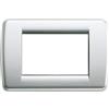 Vimar 16753.21Rondò Placca 3M, Metallo, Argento metallizzato
