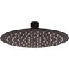 Parama Soffione doccia tondo 20 cm nero opaco