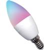 V-TAC SKU 2754  LAMPADINA LED E14 4.5W CANDELA DIMMERABILE RGB SMART WIFI  VT-5114