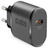 Sbs Caricabatterie WALL CHARGER 15W Adaptive Fast Charge Nero TETRTC15W