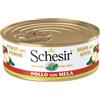 Schesir Nature Dog Lattina Multipack 18x150G POLLO CON MELA