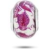 Venetiaurum - Charm Murrina in Vetro Originale di Murano e Argento 925 adatto a Bracciali Componibili - Gioiello Made in Italy Certificato