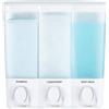 Better Living Products - 72350 - Clear Choice, dispenser per doccia a 3 Camere, colore: bianco.