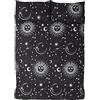Rapport Home Set copripiumino per letto singolo, in policotone, motivo celestiale, colore: nero