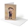 Mopec X8150 - Portafoto per Prima Comunione, per Bambini, Pantaloni, Confezione da 25, cartoncino, Multicolore, Taglia Unica