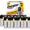 Energizer Alkaline Power Pila - Batteria 9V Alcaline (pacco da 8) - potenza di lunga durata - per rilevatori antincendio, rilevatori di fumo - 100% imballaggio riciclabile [Esclusiva Amazon]