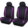 Flying Banner Viola coprisedili per auto moda maglia universale Fit (2 Fronts, Viola)