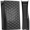 Miimall Custodia Compatibile con Sony Playstation 5 Console (Disc Edition), Robusto PC Faceplate Cover per PS5, Antiurto Anti-Graffio Sostituzione SidePlates Shell per PS5 Console Accessori, Nero