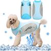 Jodsen Gilet Rinfrescante per Cani,Giacca di raffreddamento per cani,Abbigliamento estivo traspirante per cuccioli con striscia riflettente,Maglietta con Gilet per cani di piccola e media taglia (XL, Blu)