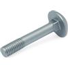 Keple M6x40mm Bulloni per carrozze di Keple, 20 pezzi, bulloni a testa a fungo con collo quadrato, bulloni per cancelli, porte, testiera, zincati, viti per bulloni per carrozze, DIN 603