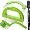 Enyoir Cucina Bagno Spazzole Piastrelle Per Pulire Le Fughe Ed Eliminare La Muffa Superficiale (4 Spazzole Incluse) Verde