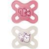 MAM Istruzioni in Lingua Straniera MAM Ciuccio Start Pure S305 Ciuccio con tettarella in silicone SkinSoftTM ultra morbido per neonati 0 2 mesi, colore rosa, 2 pezzi