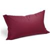Caleffi 25444 Cotone T.U.Cotone Coppia Federe per Standard Letto, Bordeaux